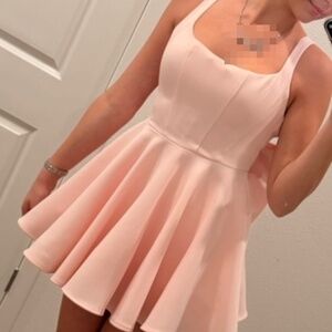 Baby Boo Rue Mini Dress ( BlushColor)